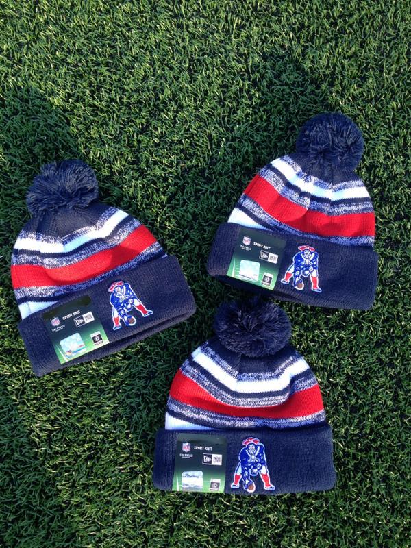 patriots throwback beanie