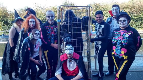 Happy Halloween at Ricky, now together into costume!