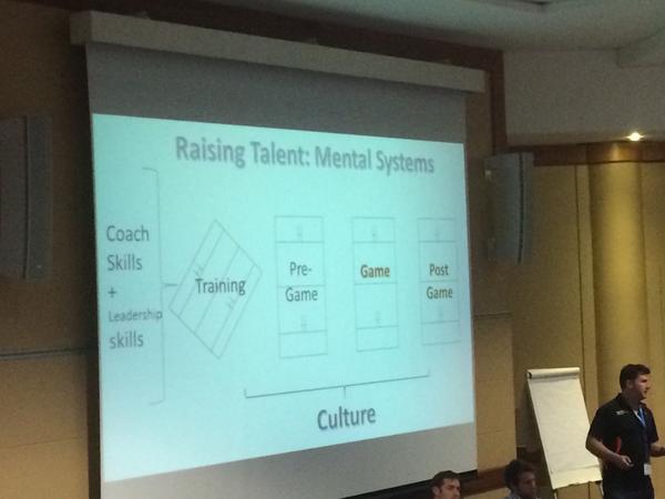 Sportscience_sa's tweet photo. Raising talent - mental systems @TimGoodenoughZA #PLS2014 http://t.co/QrUAwIfP6u