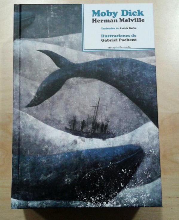 emotionslab's tweet photo. Más emoción. MOBY DICK, con traducción de Andrés Barba e ilustrado x Gabriel Pacheco, acaba d llegar a @sextopiso_es http://t.co/L4OxhvnJ5w
