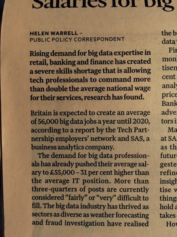 thomaspower's tweet image. Follow the money #bigdata #bigdataskills @FT