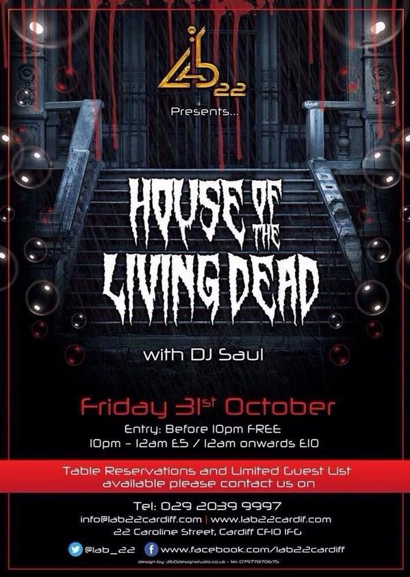NostalgiaLab22's tweet image. 💀🎃👻 Happy Halloween 💀🎃👻

Join us tonight at @lab_22 for 'House of the Living Dead'.... 💀💀💀💀💀