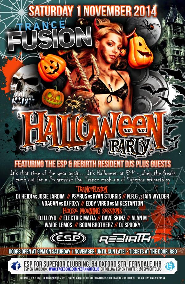 ESPNightClub's tweet photo. Happy #Halloween >> http://t.co/6CXyYptDjS   

@DJHeidiSA @JosieJardim_DJ @DJ_PSYrUS @DjRyanSturgis @RebirthPartySA http://t.co/iuZhwccxKr