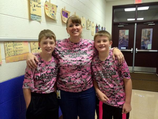 Hurley Pink Out Day. #rss #pink out #Lake  Norman Copperheads