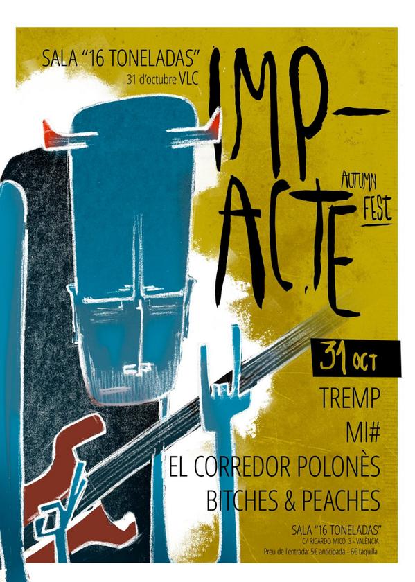 impacTeFest's tweet photo. Si us ve de gust passar-ho de por esta nit, us esperem #ImpacteFest @16_Toneladas https://t.co/MjvtXno66X http://t.co/NSrsEMGwHG