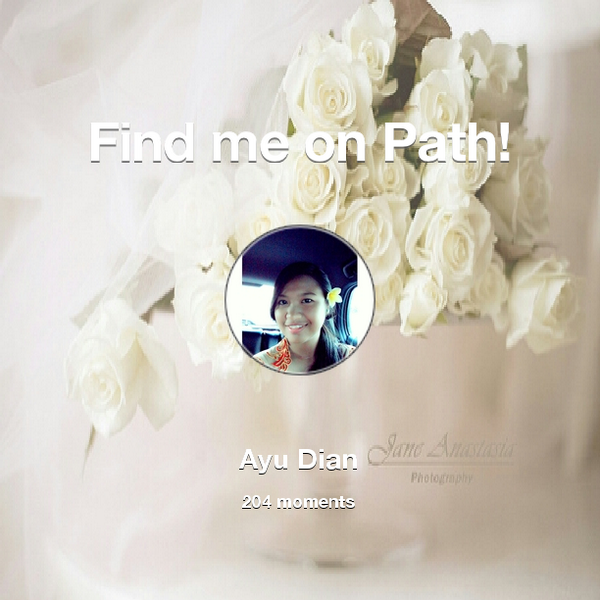 ayu_diantari's tweet photo. I've shared 204 memories with my friends on #Path - see them now at http://t.co/9ePtdbx7FU! #thepersonalnetwork http://t.co/OlZkDRFkbN