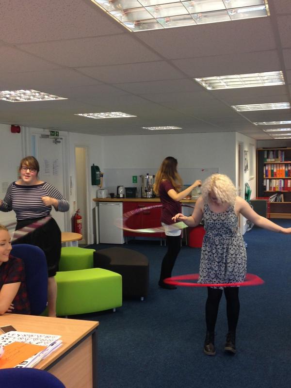 Nothing like a bit of exercise at lunchtime...