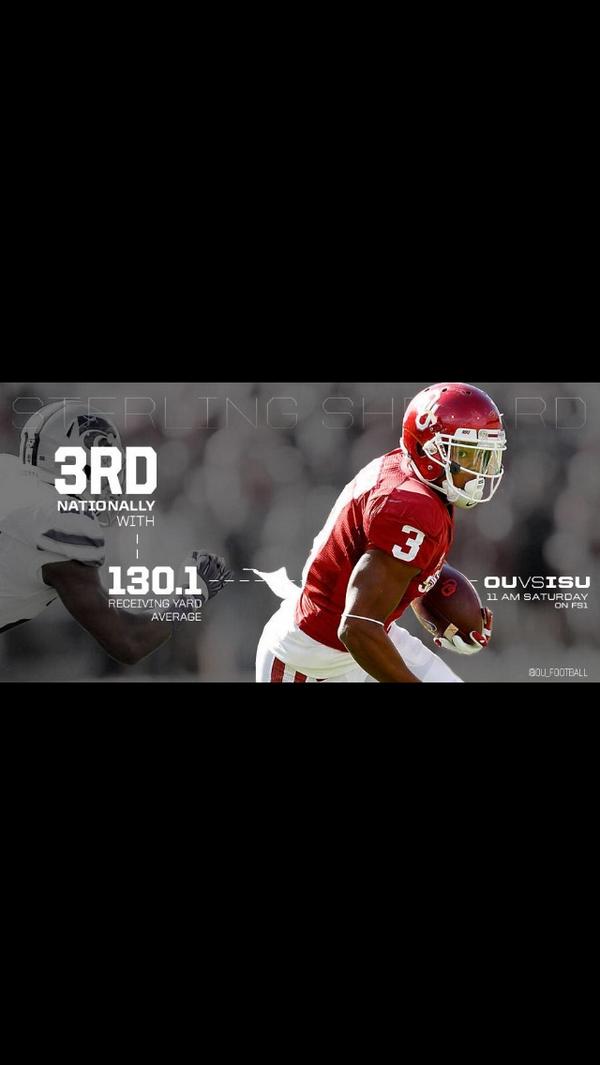 OU_CoachHeupel's tweet photo. Looking forward to game day tomorrow! Final day of preparation before doing battle with Iowa St. http://t.co/zafBTsMKk1