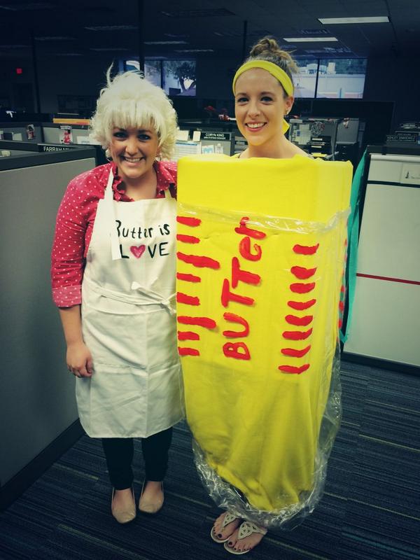 BiskMorale's tweet photo. A lion &amp; Paula Dean and Butter! #biskoween #bisk #Halloween2014 http://t.co/d8g2axTQlv