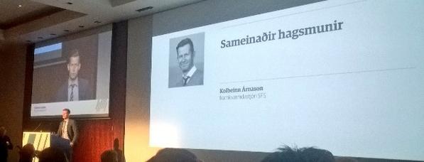 NordMar_Plastic's tweet photo. Icelandic Fisheries; exciting & fun #ValueNet - Kolbeinn Árnason CEO of @sjavarutvegur #Value http://t.co/LfkJYcET2w