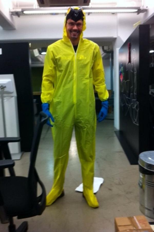 Runnit_app's tweet image. #Halloween at Runnit HQ, our founder Joe has an interesting second career!