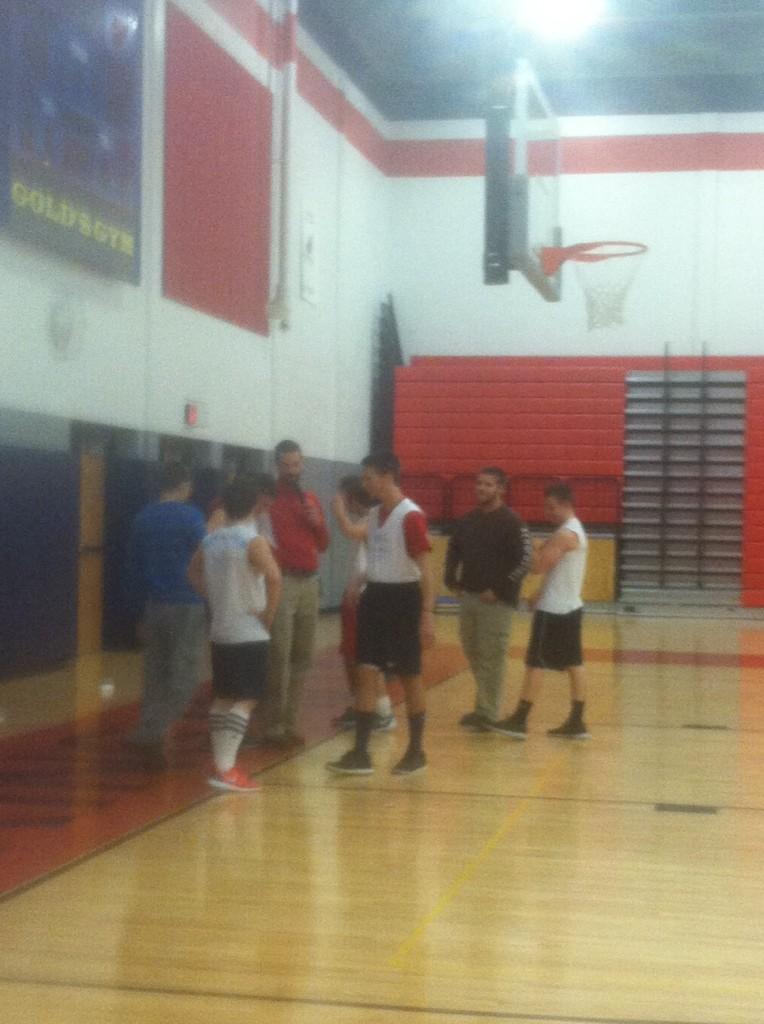 Mr. Donato getting a comment from the untouchaballs.