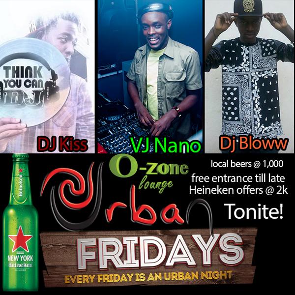 #Kigali Its FridaY MEANING  #UrbanFridays is happening tonite with <a href="/DjNanoKigali/">VjNanoKigali</a> @djkiss256  #DjBloww #smashing!!