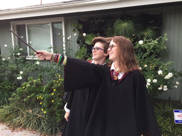 MaciAndZoe's tweet photo. Sonorus! HAPPY HALLOWEEN! #youarewhatyouread #HarryPotter @harry_pottterr @jk_rowling #Halloween http://t.co/WoaYkHnfqP