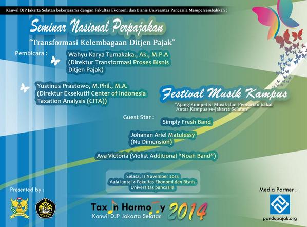 Setelah acara #taxcopi <a href="/Taxcenter_PI/">Tax Center Perbanas</a> .#TaxinHarmony akan dilanjutkan <a href="/TaxcenterUp/">UniversitasPancasila</a>. Gabung yuk <a href="/PajakMania/">PajakMania</a> <a href="/PajakRI/">PajakRI</a>