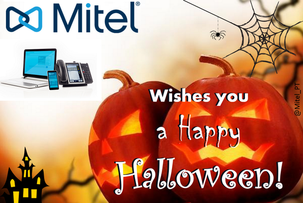 Mitel's tweet photo. Happy Halloween!  RT @Mitel_PT: Do not be afraid @Mitel helps you find the best solution for your business! http://t.co/1GK8t2j0xM