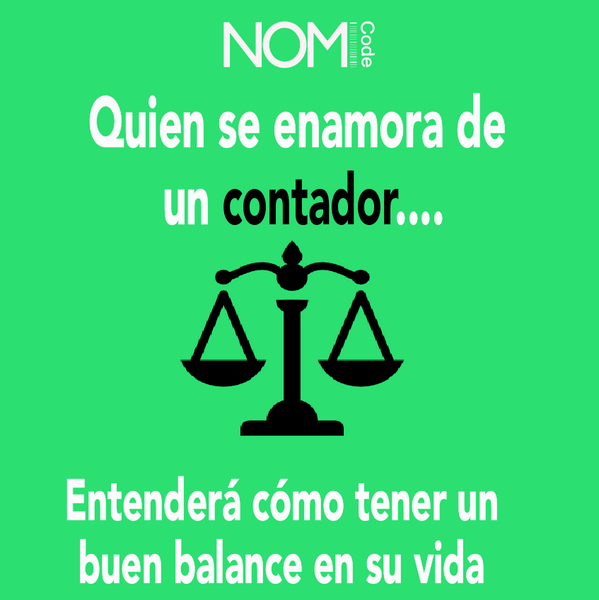 Nomicodeapp's tweet image. Quien se enamora de un contador...