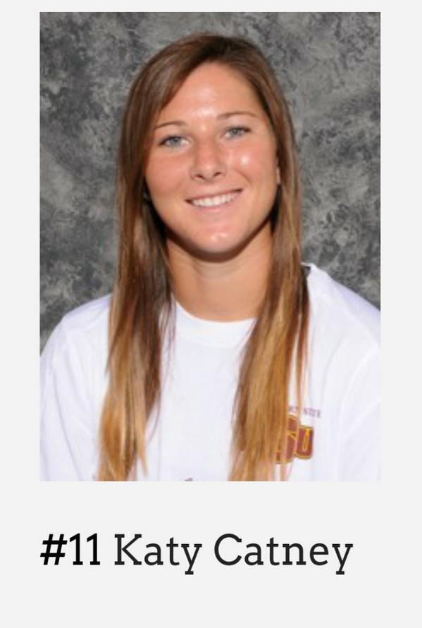 Congratulations to our one and only senior <a href="/KatyMarieCatney/">Katy Catney</a> on a great career here at Midwestern! #seniornight