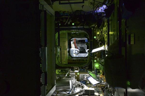 esa's tweet photo. Spooky Space Station this #Halloween  http://t.co/7VrfiFbD73 http://t.co/pxFN4TlxXz