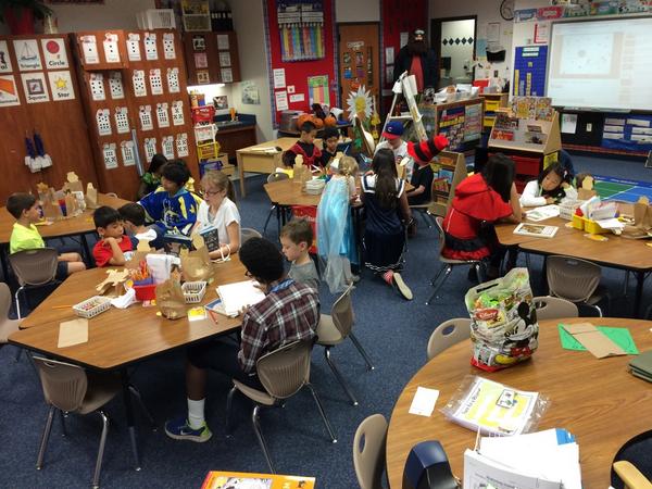 CheathamKLB's tweet image. What characters we are! reading with 6th grade buddies is a treat