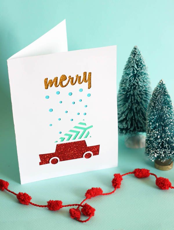 cricut's tweet photo. A glittery card will certainly make loved ones merry: http://t.co/VnkDRprKYf @_the_sweetest #Cricut #DesignSpaceStar http://t.co/6wzmBGFTsv