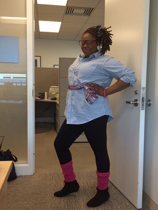 DeatriceBI's tweet photo. Halloween @PHLAirport! We love the 80s! http://t.co/16YUgWh1oo