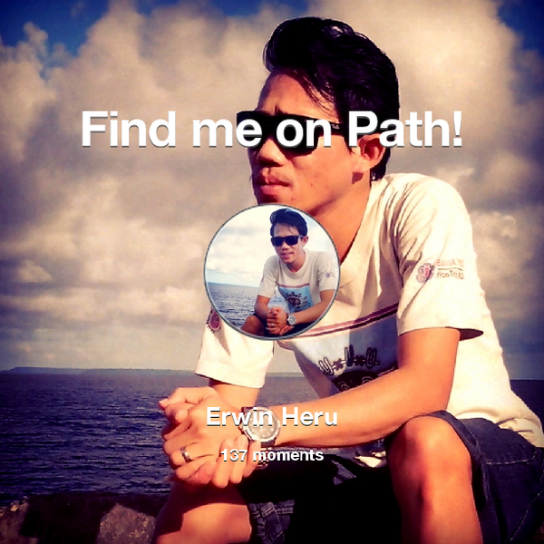wiwient_cholin's tweet photo. I've shared 137 memories with my friends on #Path - see them now at http://t.co/vUUllxcBVp! #thepersonalnetwork http://t.co/2OicQs9xjh
