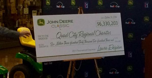 JDCLASSIC's tweet photo. For the 3rd straight year, we are over $6M, official total is $6.33M, which is an increase from 2013! #JDC2014 http://t.co/djYCYuqtUp