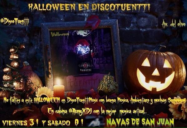 Discotuentti's tweet photo. YA SI QUE SI  PUENTE , FINDE , FIESTA 😈HALLOWEEN😈  TODO COINCIDE    ¡!TE ESPERAMOS!¡ http://t.co/9L9N4ErCME