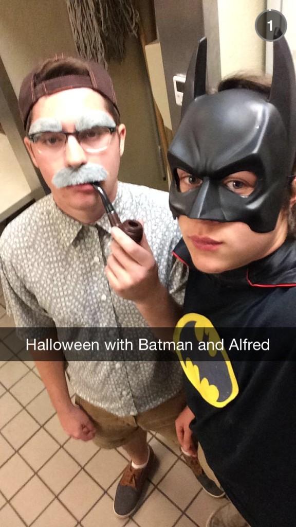 PHatton3's tweet photo. Halloween shift with @SeanOlsen95 http://t.co/QJ0HeIJ8fG