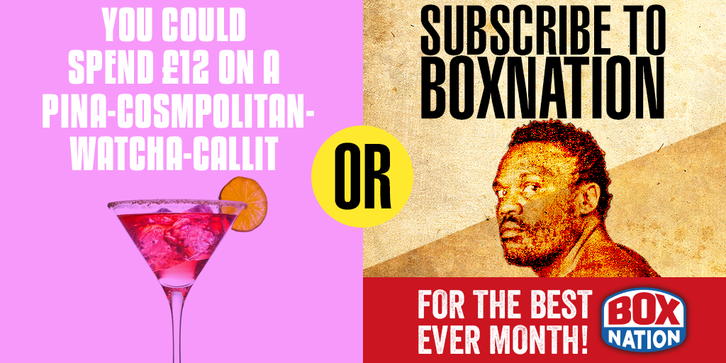 Queensberry's tweet photo. So you can spend ยฃ12 on one of these or put it towards the #BestEverMonth of boxing at #BoxNation http://t.co/m6QVsA4ah6