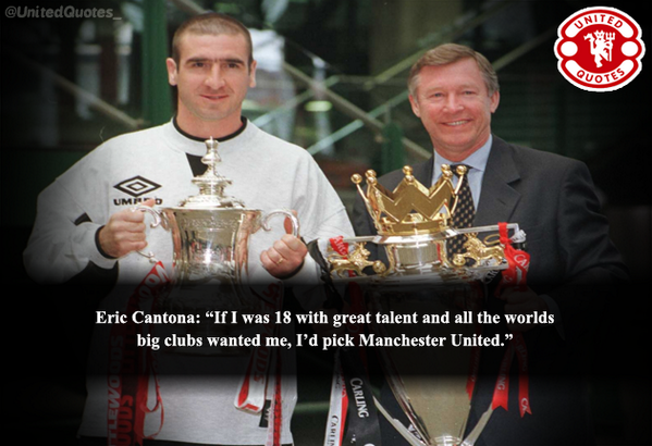 UnitedQuotes_'s tweet photo. Eric Cantona on Manchester United. #MUFC http://t.co/4Kly50HQyV