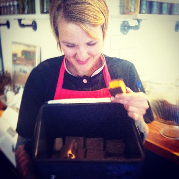 GreenleafsPool's tweet image. Hannah out and about downtown with Halloween treats this afternoon!