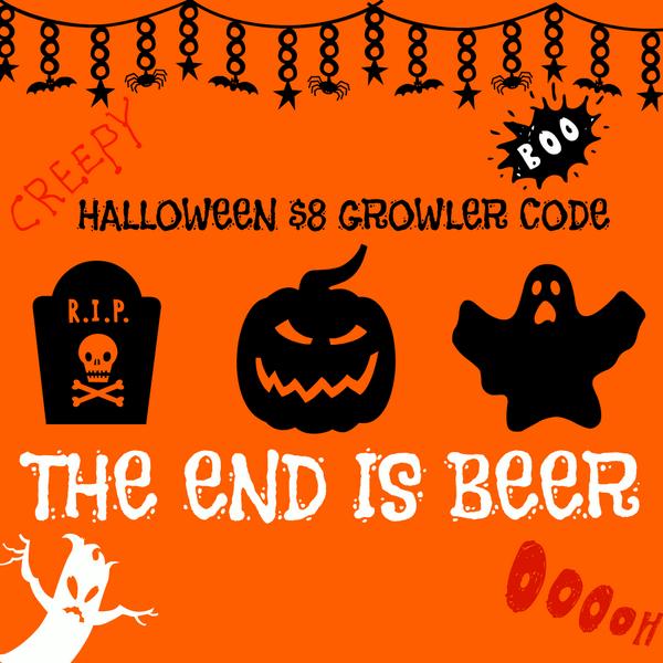 KarlStraussBeer's tweet photo. Happy Halloween! Now, be an adult and trade your bag full o' candy for a growler full o' beer. http://t.co/uHK23DUayG