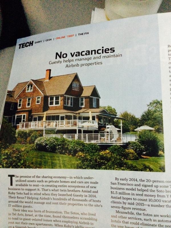 MHarringtonNC's tweet photo. On the flight home from #VRMA2014, I came across this article in @EntMagazine about @Guesty. How appropriate! http://t.co/b86yTYwWMM