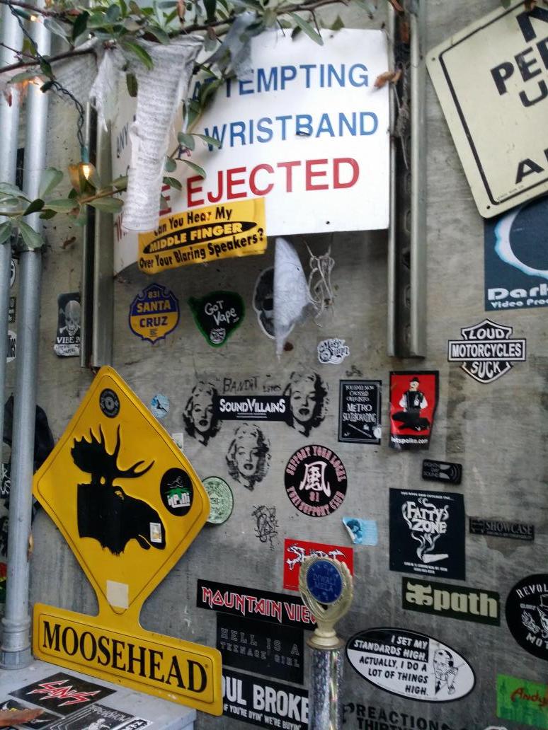 Back stage at shoreline.   Classic!