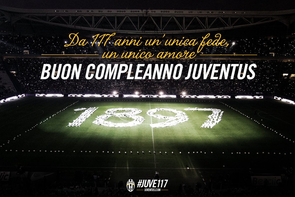 117 anni fa a Torino nasceva un sogno che accomuna tutti noi. Tanti auguri, Signora! #Juve117
