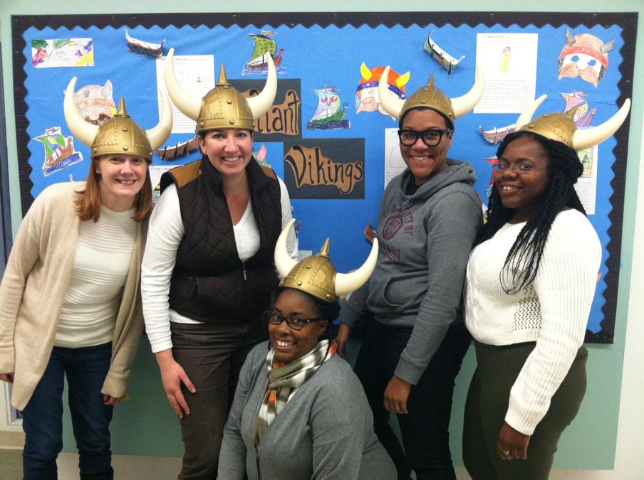 Admin team were Vikings in honor of our 3rd graders studying Medieval Times. <a href="/amplify/">Amplify</a> <a href="/ckschools/">Core Knowledge Foundation</a>
