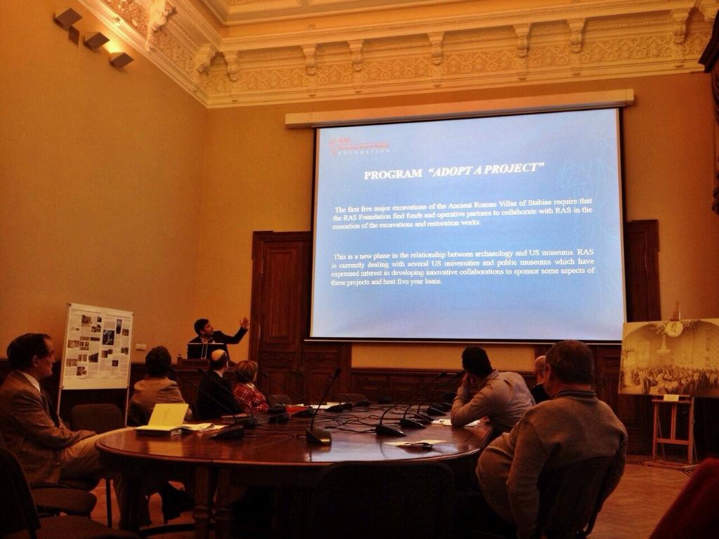 fond_ras's tweet photo. All'incontro di oggi a San Pietroburgo si è parlato di master planning a Stabiae con @sustabiae e @PaoGardelli http://t.co/L4uoLt6hqN