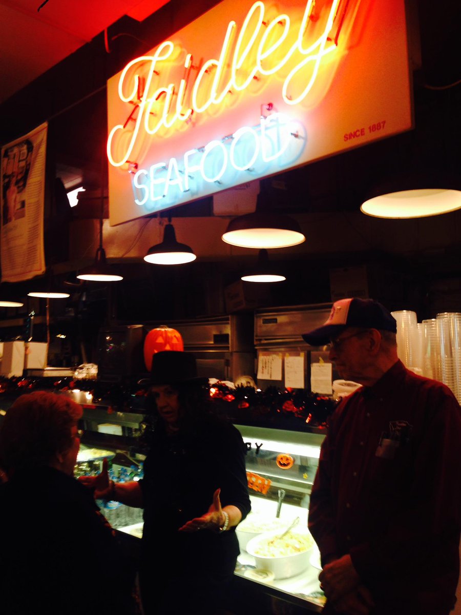 SenatorBarb's tweet photo. Trick or treating at #Faidley's in Baltimore - their crab cakes are better than candy! Have a safe & happy Halloween! http://t.co/C4uoX6JinS