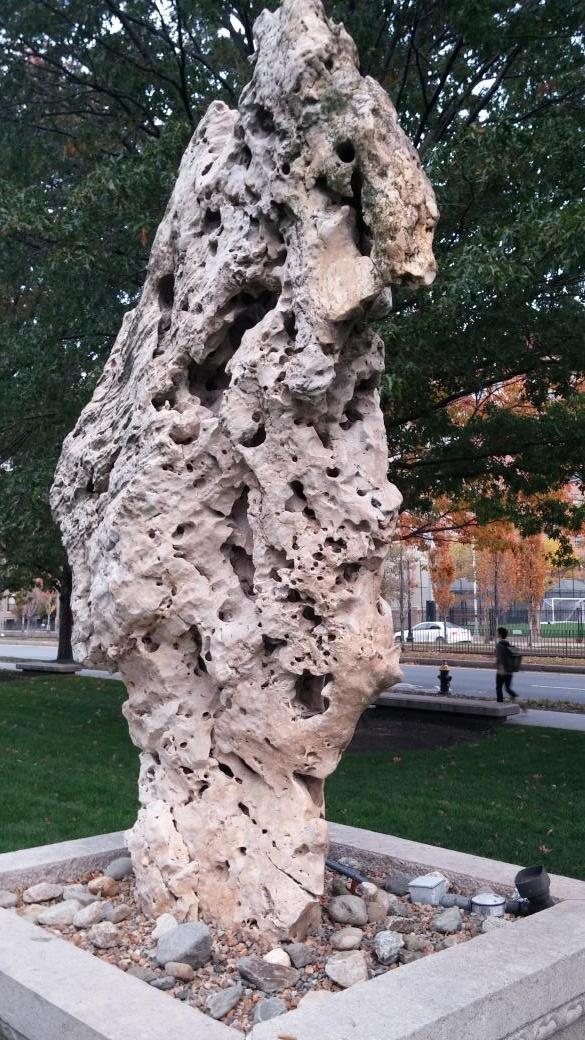 Sculpture outside MFA Boston