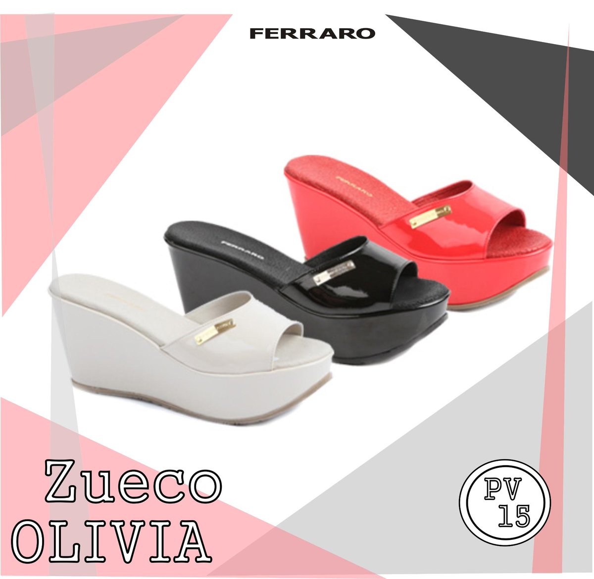 Encontra el Zueco Olivia en nuestra Tienda Online y sucursales! #verano2015 #zueco #mimodeloferraro