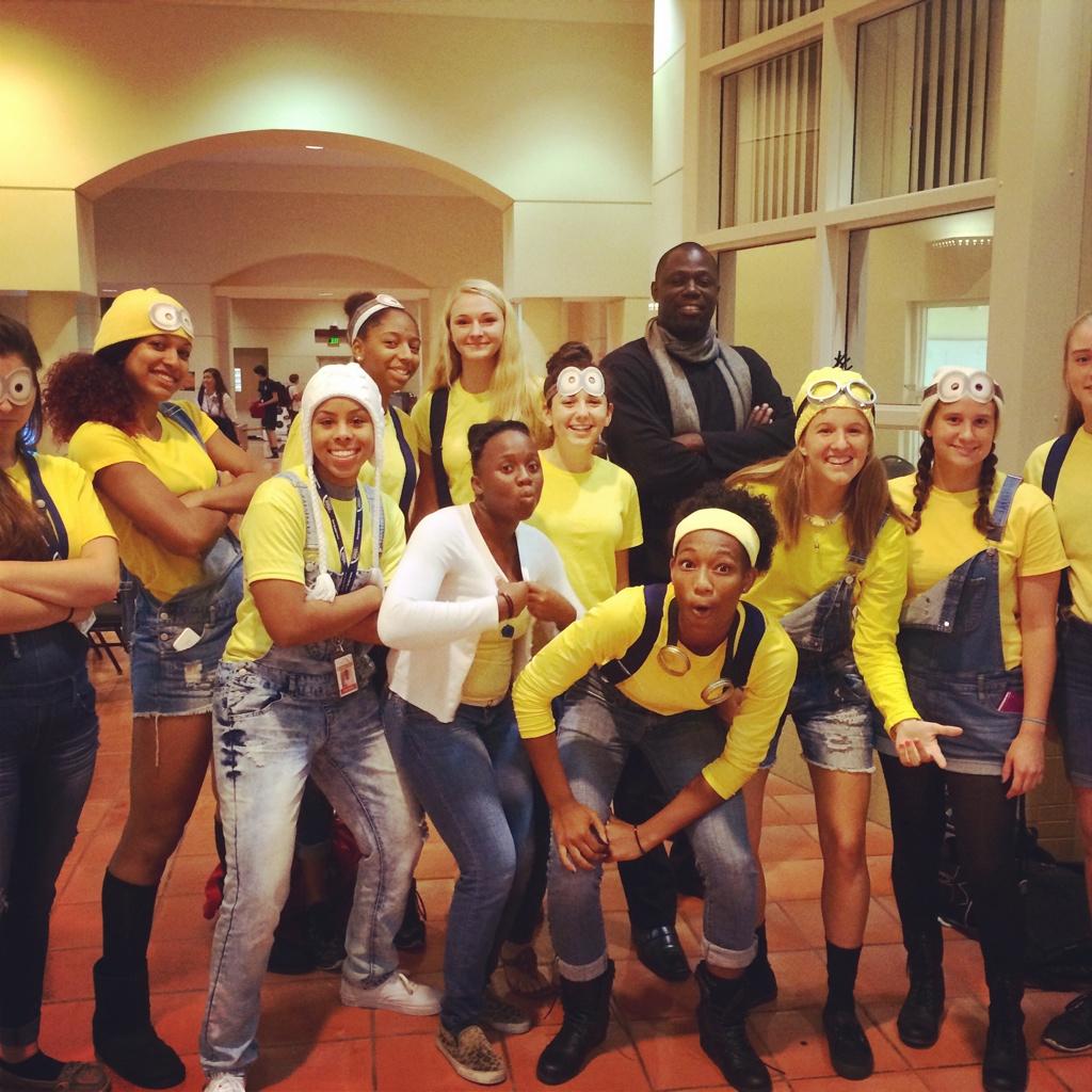 SienaCoachPrimm's tweet photo. Me (Dr Gru) &amp; My Minions. Gotta love 'em. Stay safe tonight everyone. #fallfestival #timeforcandy http://t.co/D7BF1v2Jhg