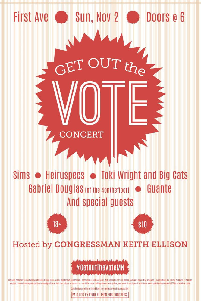Mark_Dayton's tweet photo. Help #GetOutTheVote @FirstAvenue this Sunday w/ @Mark_Dayton, @keithellison and more:  http://t.co/rECMmhwUhJ http://t.co/O7So9DgoDU
