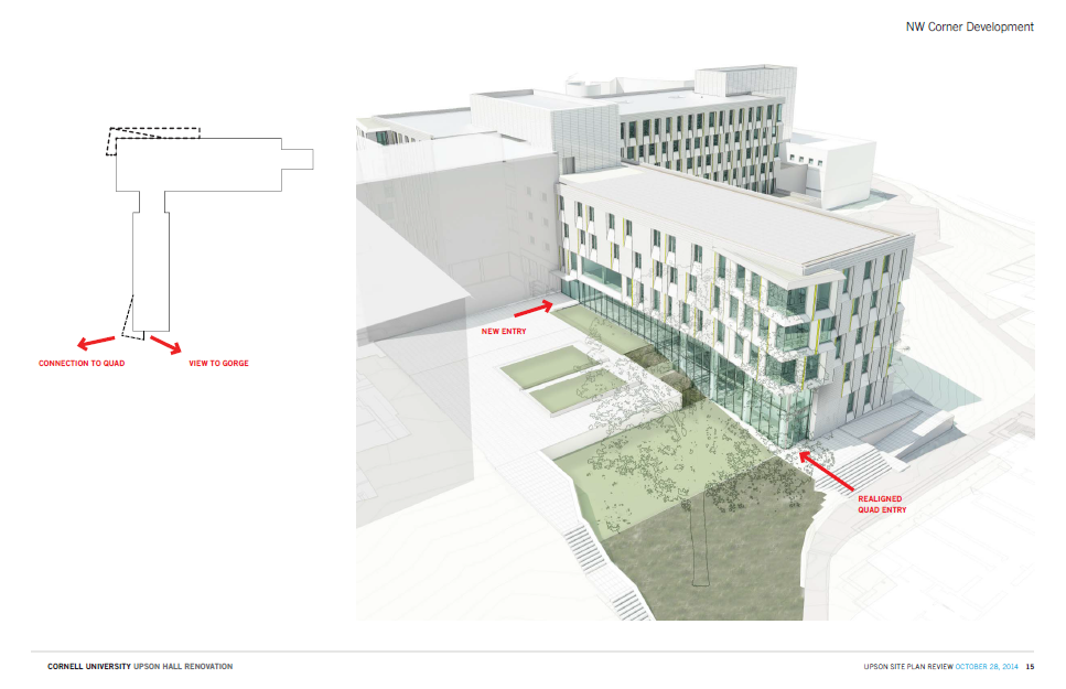 Ithacating's tweet image. #Cornell proposes $63 million renovation of Upson Hall; more renders here: brancra.wordpress.com/2014/10/31/cor…