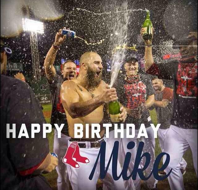 Happy 33rd Birthday to the bearded beast Mike Napoli. Boston bar owners be on high alert   
