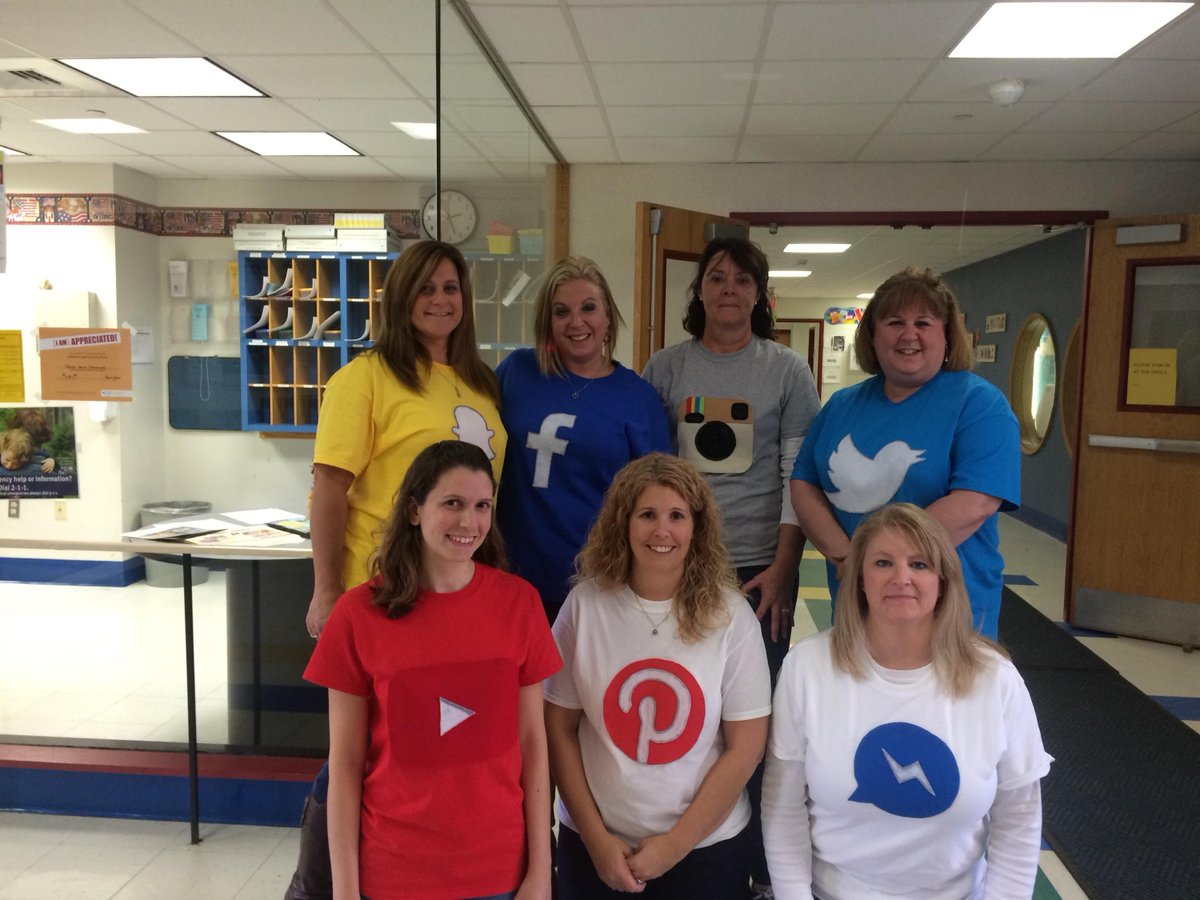 The staff being social?