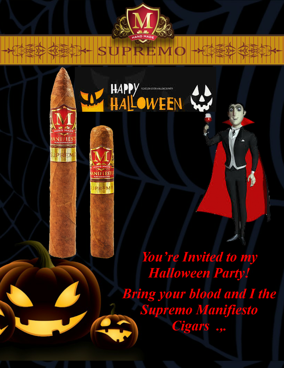 Happy Halloween to all our friends we hope you enjoy this holiday smoking a good cigar and your favorite drink ...