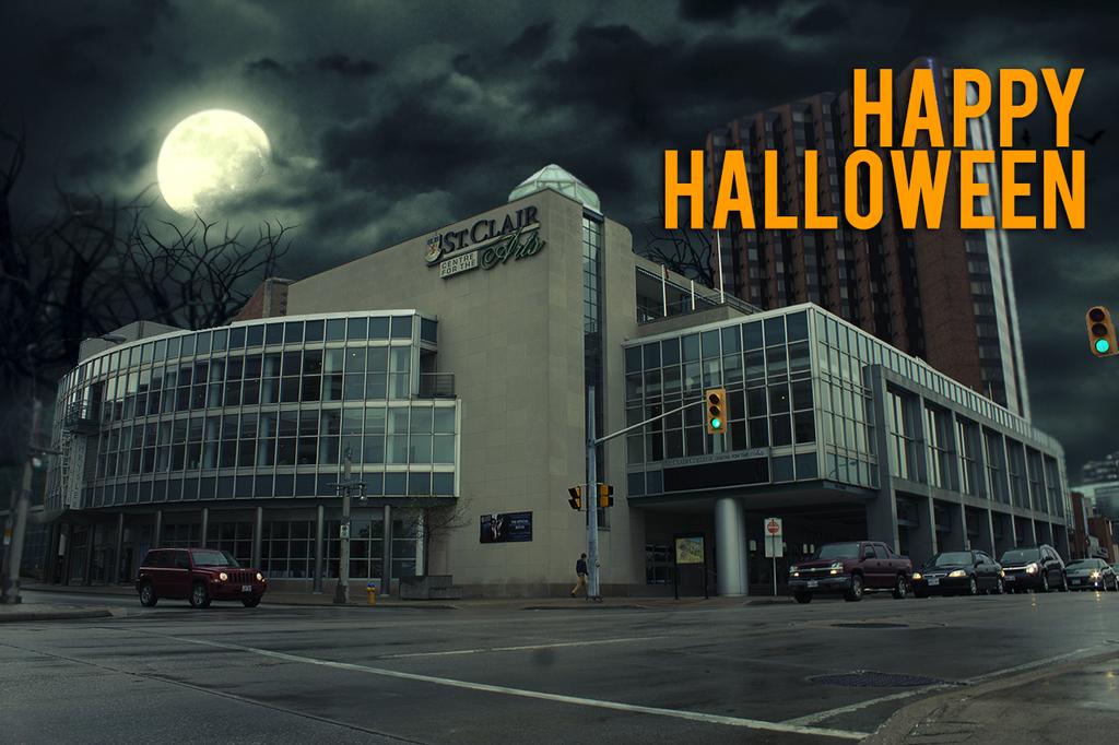 WindsorAdSchool's tweet photo. It's that time of year again... #HappyHalloween #StClairADV http://t.co/KKjbjlk4ws