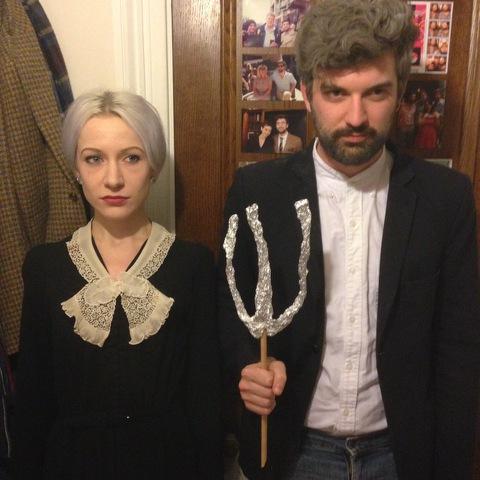 We are American Gothic. The tin foil thing is a pitchfork. @CallumBolt